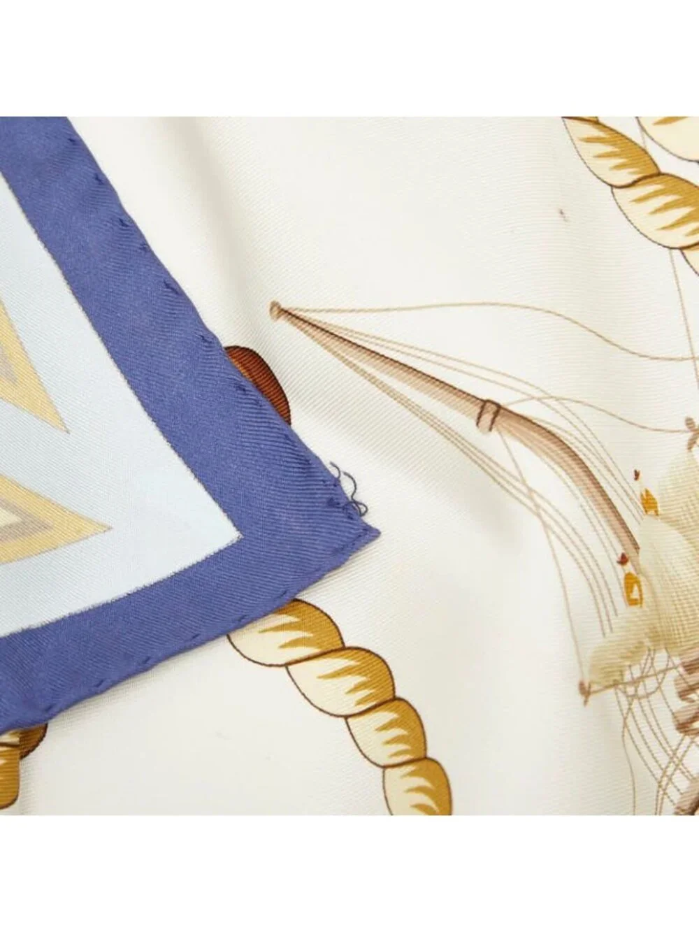 Hermes Carre 90 Tribord Scarf Multicolor Silk